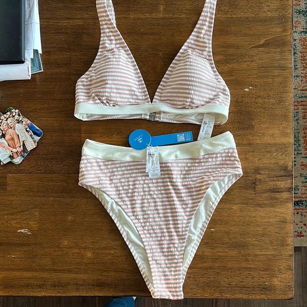 Striped Bikini Set